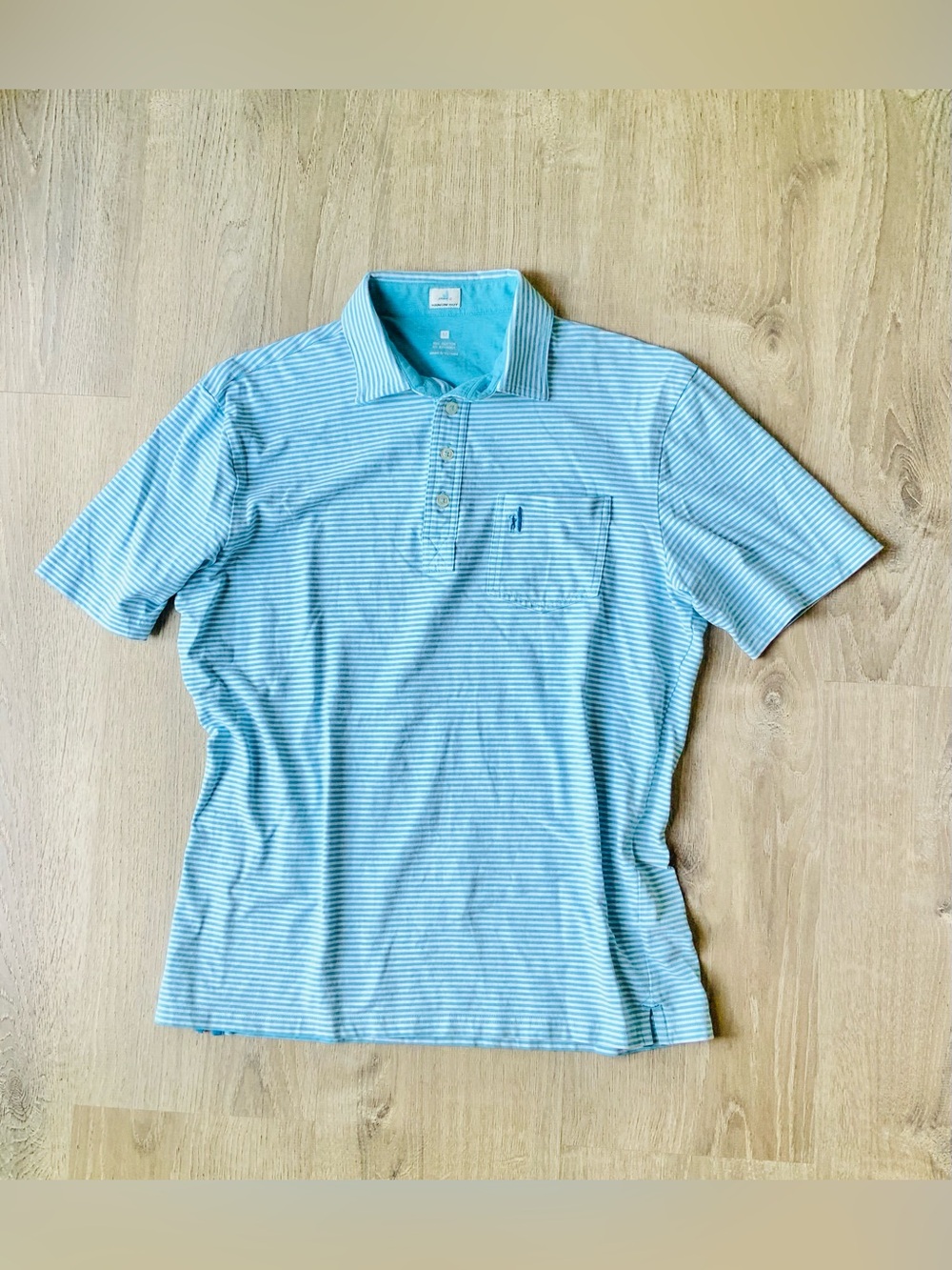 Johnnie-O Hangin' Out Striped Polo Shirt Men's Medium